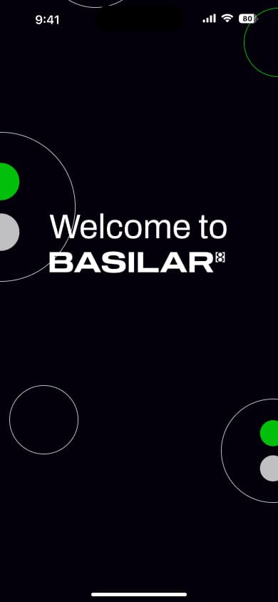 Basilar onboarding screen