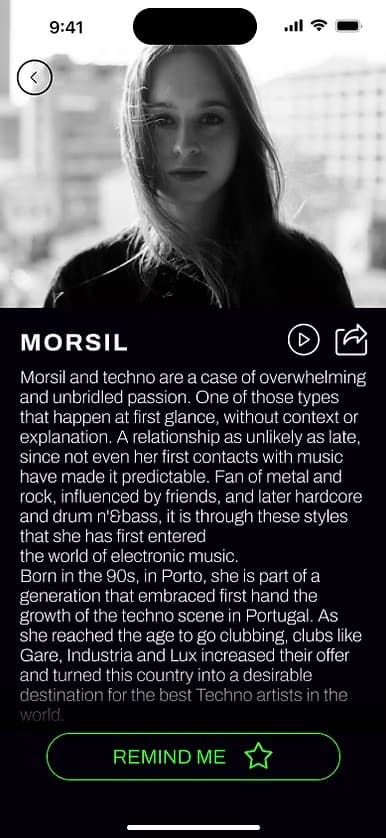 Basilar lineup screen