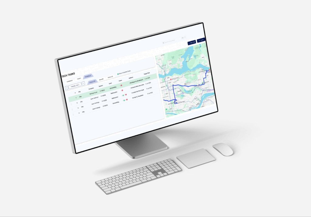 Technician Tasks dashboard preview
