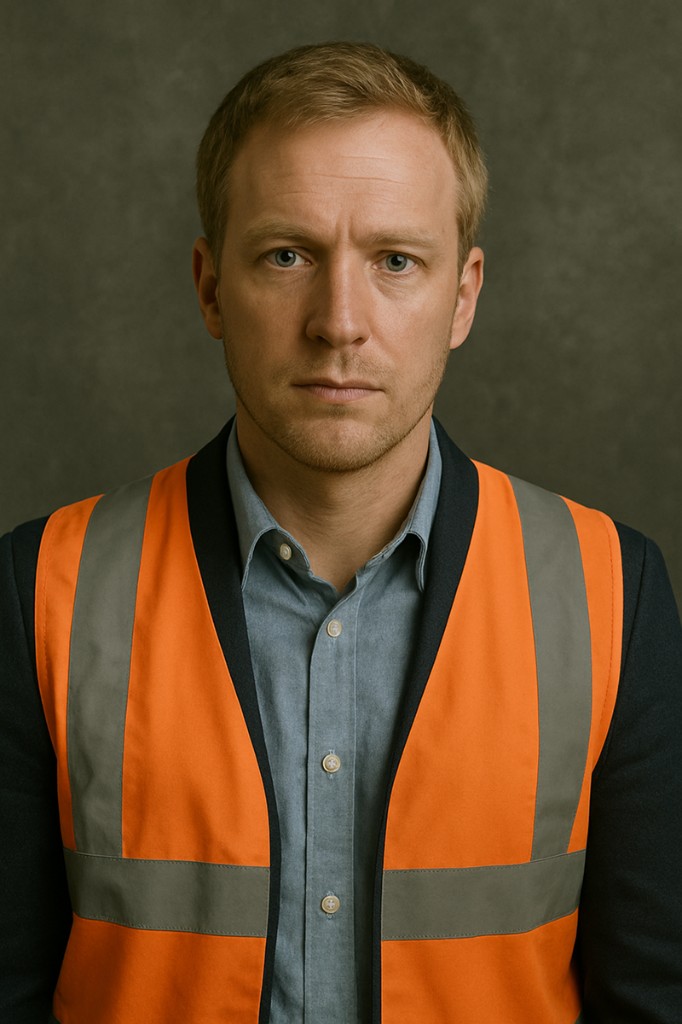 Project manager on a construction site